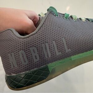 NOBULL Cross Training Shoes Gray Green Trainer Sneakers